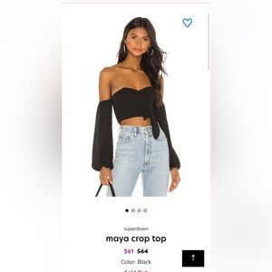 Superdown Maya Crop Top size small